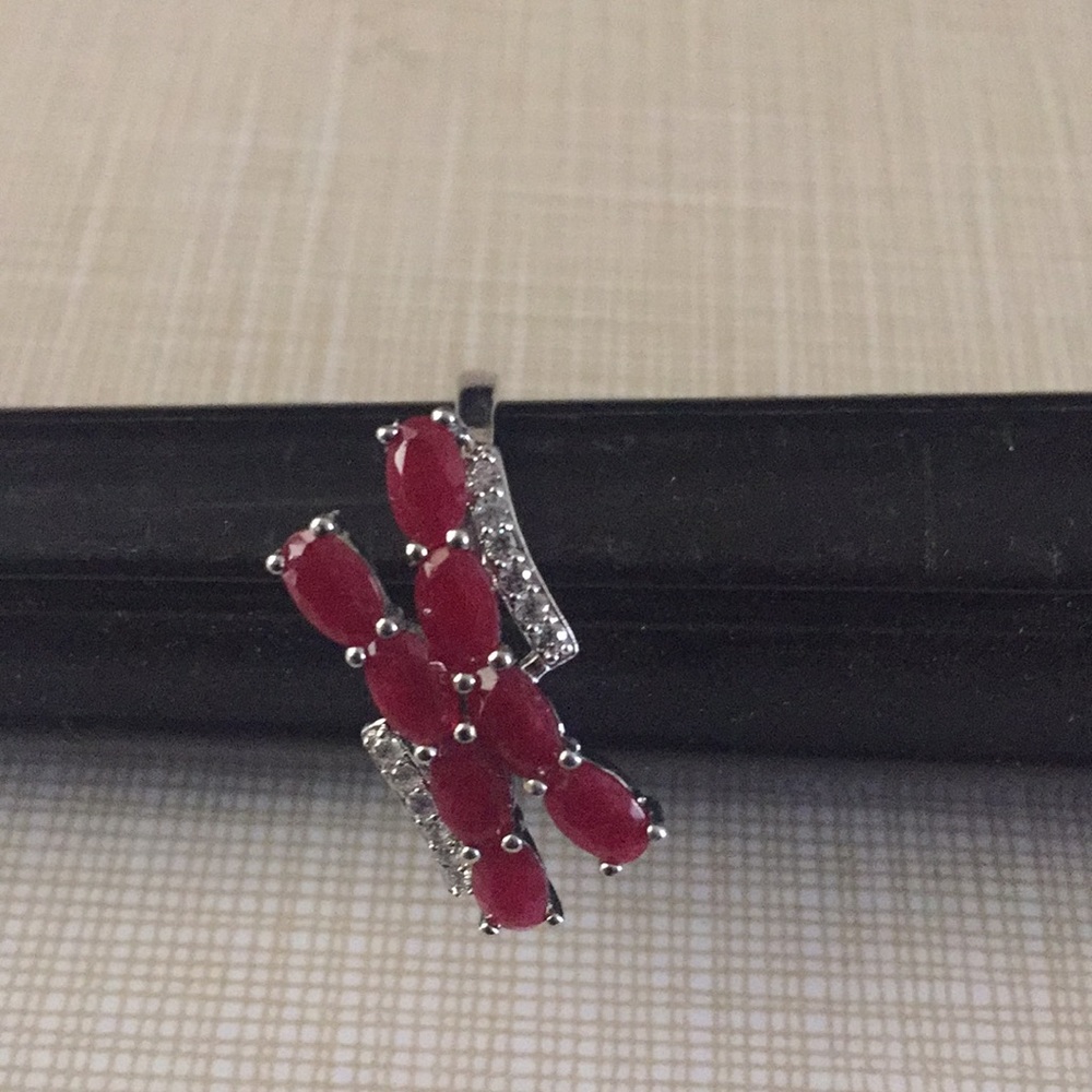 Astonishing Ruby Gemstone Silver Ring 925 - image 3